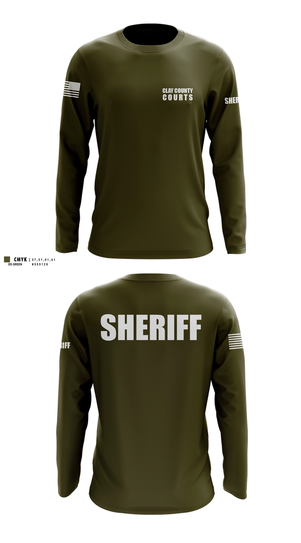Long Sleeve Performance Shirt, Clay County Courts, Police, Teamtime, Team time, sublimation, custom sports apparel, team uniforms, spirit wear, spiritwear, sports uniforms, custom shirts, team store, custom team store, fundraiser sports, apparel fundraiser