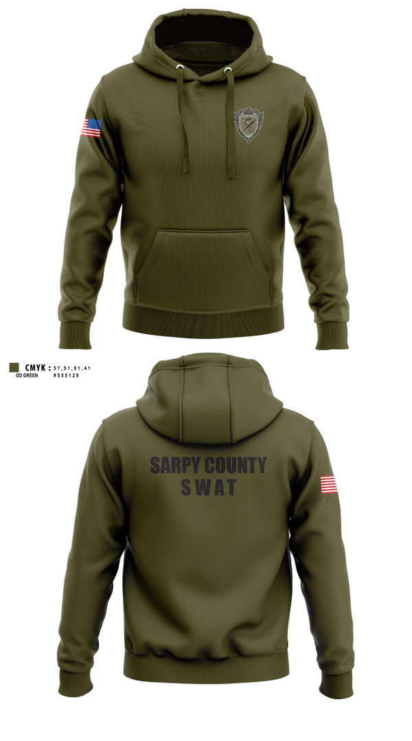 Hoodie, Sarpy County SWAT, Police, Teamtime, Team time, sublimation, custom sports apparel, team uniforms, spirit wear, spiritwear, sports uniforms, custom shirts, team store, custom team store, fundraiser sports, apparel fundraiser