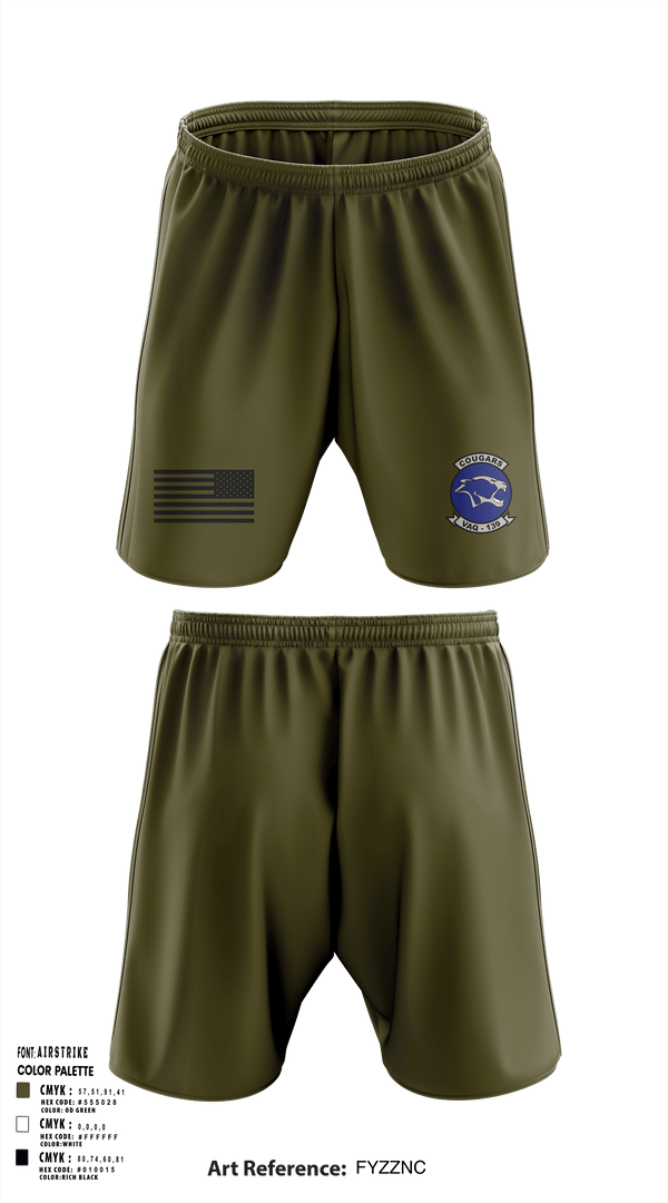 Athletic Shorts With Pockets, VAQ-139 Cougars, Navy, Teamtime, Team time, sublimation, custom sports apparel, team uniforms, spirit wear, spiritwear, sports uniforms, custom shirts, team store, custom team store, fundraiser sports, apparel fundraiser