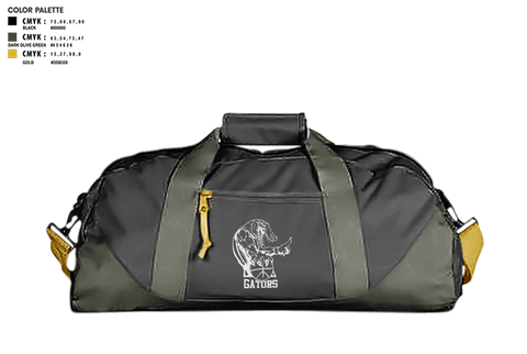 Duffle Bag, Gators, Women's Basketball, Teamtime, Team time, sublimation, custom sports apparel, team uniforms, spirit wear, spiritwear, sports uniforms, custom shirts, team store, custom team store, fundraiser sports, apparel fundraiser