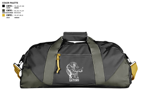 Duffle Bag, Gators, Women's Basketball, Teamtime, Team time, sublimation, custom sports apparel, team uniforms, spirit wear, spiritwear, sports uniforms, custom shirts, team store, custom team store, fundraiser sports, apparel fundraiser
