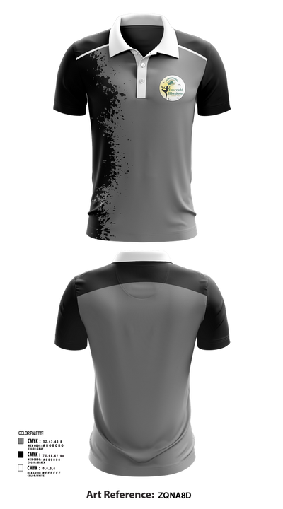 Emerald Illusions Dance Team 67098872 Short Sleeve Performance Polo - 47