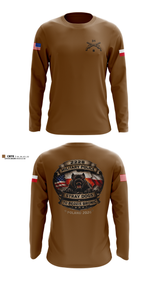 Long Sleeve Performance Shirt, 2228TH MP CO 3rd PLT, National Guard, Teamtime, Team time, sublimation, custom sports apparel, team uniforms, spirit wear, spiritwear, sports uniforms, custom shirts, team store, custom team store, fundraiser sports, apparel fundraiser