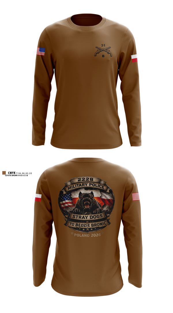 Long Sleeve Performance Shirt, 2228TH MP CO 3rd PLT, National Guard, Teamtime, Team time, sublimation, custom sports apparel, team uniforms, spirit wear, spiritwear, sports uniforms, custom shirts, team store, custom team store, fundraiser sports, apparel fundraiser