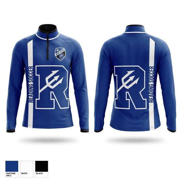Quarter Zip Jacket, Reading Blue Devils, Men's Soccer, Teamtime, Team time, sublimation, custom sports apparel, team uniforms, spirit wear, spiritwear, sports uniforms, custom shirts, team store, custom team store, fundraiser sports, apparel fundraiser