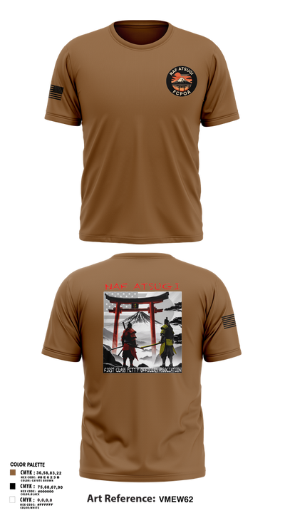 NAF ATSUGI FCPOA 70401455 Short Sleeve Performance Shirt - 1