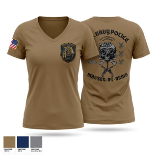 Womens Short Sleeve Vneck Shirt, MAYPORT POLICE DEPT, Navy, Teamtime, Team time, sublimation, custom sports apparel, team uniforms, spirit wear, spiritwear, sports uniforms, custom shirts, team store, custom team store, fundraiser sports, apparel fundraiser