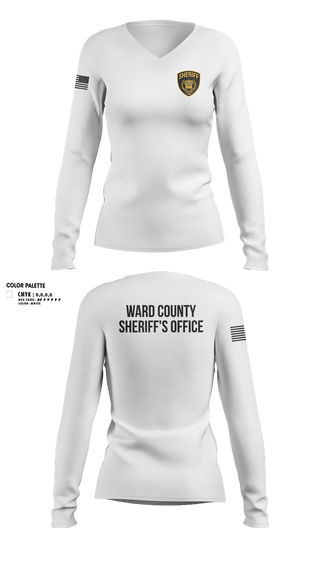 Womens Long Sleeve Vneck Shirt, 319th IEW, , Teamtime, Team time, sublimation, custom sports apparel, team uniforms, spirit wear, spiritwear, sports uniforms, custom shirts, team store, custom team store, fundraiser sports, apparel fundraiser
