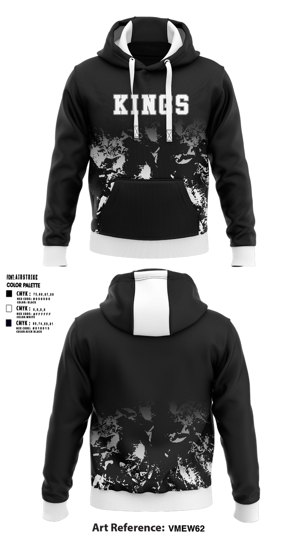 Hoodie, KINGS, Men's Basketball, Teamtime, Team time, sublimation, custom sports apparel, team uniforms, spirit wear, spiritwear, sports uniforms, custom shirts, team store, custom team store, fundraiser sports, apparel fundraiser