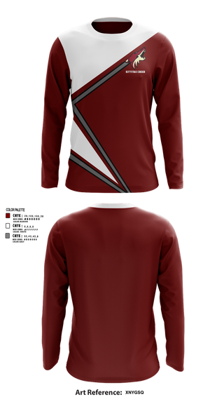 Long Sleeve Performance Shirt, Kittitas Cheer, Cheer, Teamtime, Team time, sublimation, custom sports apparel, team uniforms, spirit wear, spiritwear, sports uniforms, custom shirts, team store, custom team store, fundraiser sports, apparel fundraiser