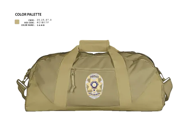 Duffle Bag, Heritage Companies Security Services Division, , Teamtime, Team time, sublimation, custom sports apparel, team uniforms, spirit wear, spiritwear, sports uniforms, custom shirts, team store, custom team store, fundraiser sports, apparel fundraiser