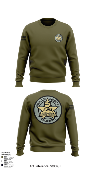 Crew Neck Sweatshirt, HCPA Swat, , Teamtime, Team time, sublimation, custom sports apparel, team uniforms, spirit wear, spiritwear, sports uniforms, custom shirts, team store, custom team store, fundraiser sports, apparel fundraiser