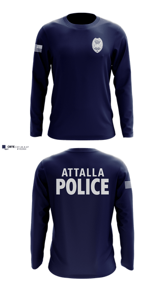 Long Sleeve Performance Shirt, Attalla Police Department, Police, Teamtime, Team time, sublimation, custom sports apparel, team uniforms, spirit wear, spiritwear, sports uniforms, custom shirts, team store, custom team store, fundraiser sports, apparel fundraiser
