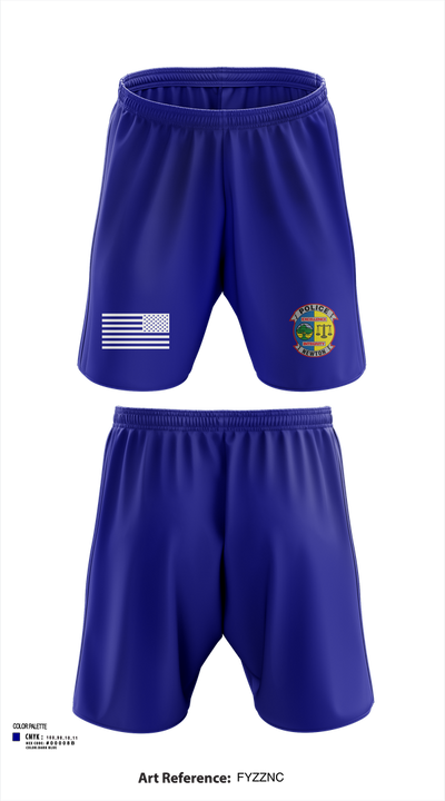 Newton Police Department 7766110 Athletic Shorts With Pockets - 108
