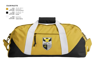 Duffle Bag, AISP F.C., Men's Soccer, Teamtime, Team time, sublimation, custom sports apparel, team uniforms, spirit wear, spiritwear, sports uniforms, custom shirts, team store, custom team store, fundraiser sports, apparel fundraiser