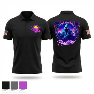 Short Sleeve Performance Polo, HHC 38th CAB, National Guard, Teamtime, Team time, sublimation, custom sports apparel, team uniforms, spirit wear, spiritwear, sports uniforms, custom shirts, team store, custom team store, fundraiser sports, apparel fundraiser