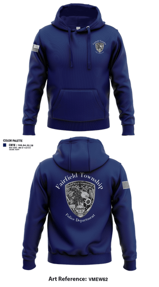 Hoodie, Fairfield Township PoliceFairfield Township Police, Police, Teamtime, Team time, sublimation, custom sports apparel, team uniforms, spirit wear, spiritwear, sports uniforms, custom shirts, team store, custom team store, fundraiser sports, apparel fundraiser