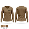 SDVT2 Women's Long Sleeve V-neck Shirt - 1