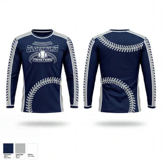 Long Sleeve Performance Shirt, Oldenburg Academy Baseball, Baseball, Teamtime, Team time, sublimation, custom sports apparel, team uniforms, spirit wear, spiritwear, sports uniforms, custom shirts, team store, custom team store, fundraiser sports, apparel fundraiser