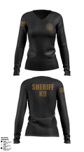 Webster County Sheriff's Office 9252814 Women's Long Sleeve V-neck Shirt - 10