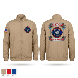Windbreaker, Lost Gap Fire & Rescue, Fire Department, Teamtime, Team time, sublimation, custom sports apparel, team uniforms, spirit wear, spiritwear, sports uniforms, custom shirts, team store, custom team store, fundraiser sports, apparel fundraiser