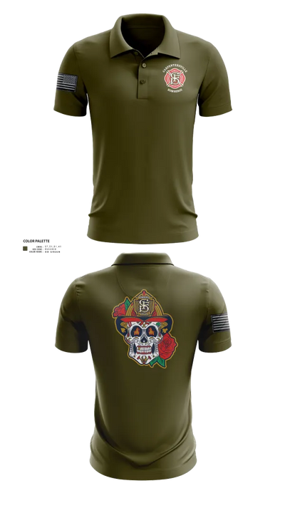 Carpentersville Fire Department 52158463 Short Sleeve Performance Polo - 23