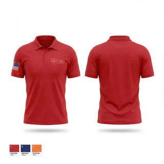 Short Sleeve Performance Polo, Life Ride, EMS/EMT, Teamtime, Team time, sublimation, custom sports apparel, team uniforms, spirit wear, spiritwear, sports uniforms, custom shirts, team store, custom team store, fundraiser sports, apparel fundraiser