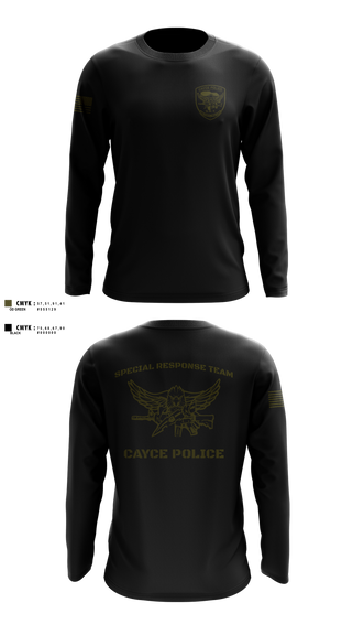 Long Sleeve Performance Shirt, City of Cayce Police Department, Police, Teamtime, Team time, sublimation, custom sports apparel, team uniforms, spirit wear, spiritwear, sports uniforms, custom shirts, team store, custom team store, fundraiser sports, apparel fundraiser