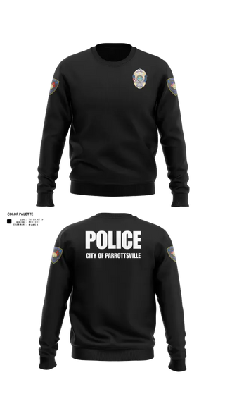 Crew Neck Sweatshirt, Parrottsville police, Police, Teamtime, Team time, sublimation, custom sports apparel, team uniforms, spirit wear, spiritwear, sports uniforms, custom shirts, team store, custom team store, fundraiser sports, apparel fundraiser