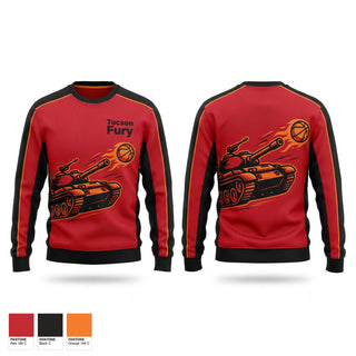 Crew Neck Sweatshirt, Tucson Fury, Softball, Teamtime, Team time, sublimation, custom sports apparel, team uniforms, spirit wear, spiritwear, sports uniforms, custom shirts, team store, custom team store, fundraiser sports, apparel fundraiser