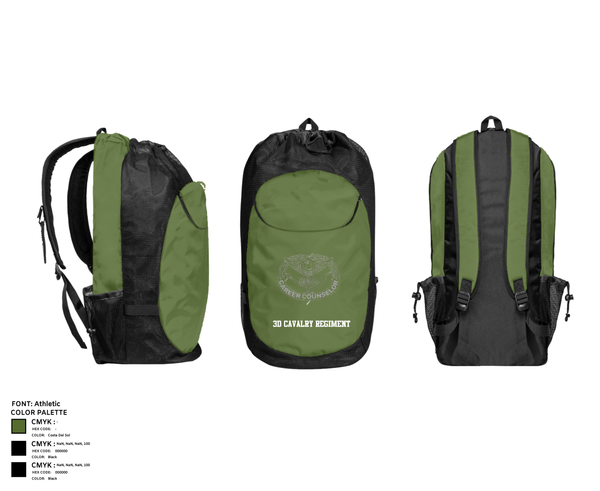 Gear Bag, 3d Cavalry Regiment, Army, Teamtime, Team time, sublimation, custom sports apparel, team uniforms, spirit wear, spiritwear, sports uniforms, custom shirts, team store, custom team store, fundraiser sports, apparel fundraiser