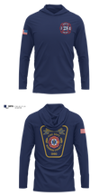 Massie Township Fire Department 27584076 Long Sleeve Performance Shirt with hood - 3