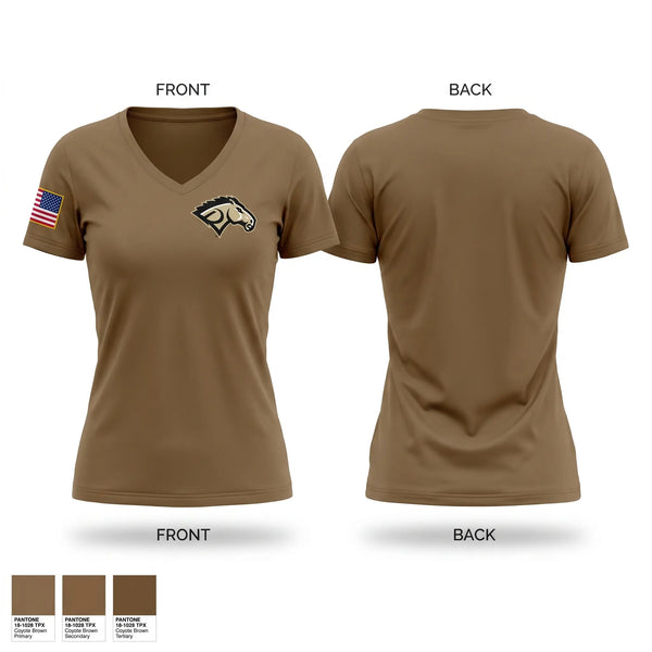 Womens Short Sleeve Vneck Shirt, Broncos raiders, Army, Teamtime, Team time, sublimation, custom sports apparel, team uniforms, spirit wear, spiritwear, sports uniforms, custom shirts, team store, custom team store, fundraiser sports, apparel fundraiser