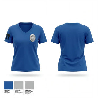 Womens Short Sleeve Vneck Shirt, , Police, Teamtime, Team time, sublimation, custom sports apparel, team uniforms, spirit wear, spiritwear, sports uniforms, custom shirts, team store, custom team store, fundraiser sports, apparel fundraiser