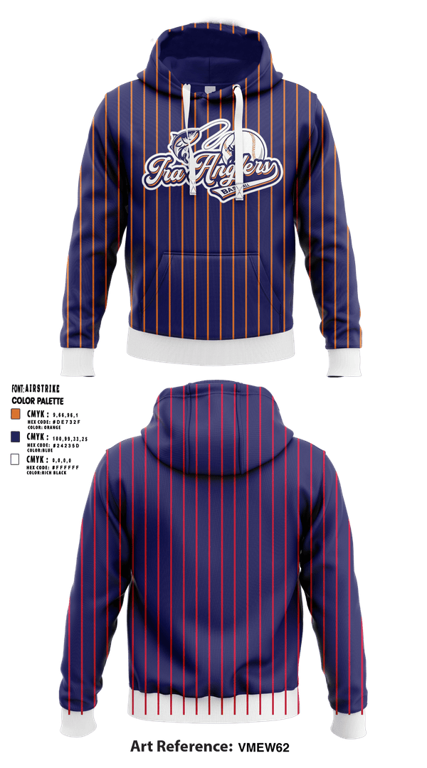 Hoodie, Ira Township Anglers, Baseball, Teamtime, Team time, sublimation, custom sports apparel, team uniforms, spirit wear, spiritwear, sports uniforms, custom shirts, team store, custom team store, fundraiser sports, apparel fundraiser