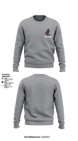 Crew Neck Sweatshirt, Jefferson County High School Wrestling, Wrestling, Teamtime, Team time, sublimation, custom sports apparel, team uniforms, spirit wear, spiritwear, sports uniforms, custom shirts, team store, custom team store, fundraiser sports, apparel fundraiser