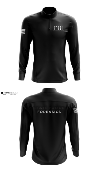Quarter Zip Jacket, FORENSIC IDENTIFICATION UNIT, Police, Teamtime, Team time, sublimation, custom sports apparel, team uniforms, spirit wear, spiritwear, sports uniforms, custom shirts, team store, custom team store, fundraiser sports, apparel fundraiser