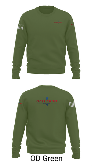 Crew Neck Sweatshirt, Gallardo Floor’s, Army, Teamtime, Team time, sublimation, custom sports apparel, team uniforms, spirit wear, spiritwear, sports uniforms, custom shirts, team store, custom team store, fundraiser sports, apparel fundraiser