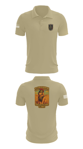 Short Sleeve Performance Polo, SCC 10th Field Hospital, , Teamtime, Team time, sublimation, custom sports apparel, team uniforms, spirit wear, spiritwear, sports uniforms, custom shirts, team store, custom team store, fundraiser sports, apparel fundraiser