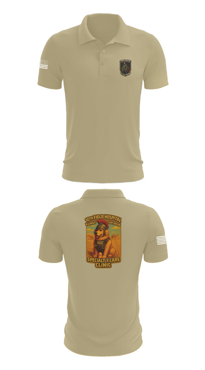 SCC 10th Field Hospital 86139824 Short Sleeve Performance Polo - 87