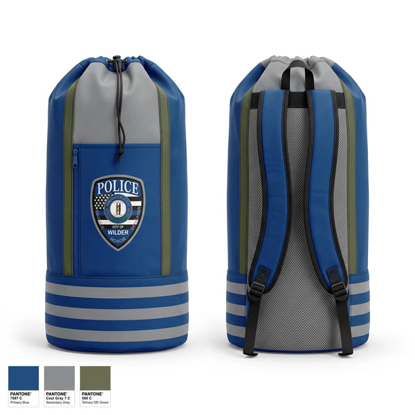 Gear Bag, Wilder Police Department, Police, Teamtime, Team time, sublimation, custom sports apparel, team uniforms, spirit wear, spiritwear, sports uniforms, custom shirts, team store, custom team store, fundraiser sports, apparel fundraiser