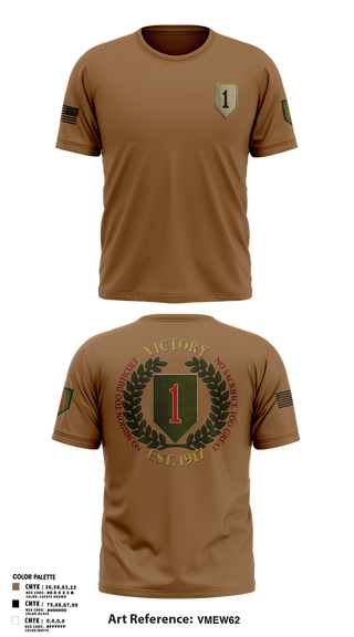 Short Sleeve Performance Shirt, 1st infantry division, , Teamtime, Team time, sublimation, custom sports apparel, team uniforms, spirit wear, spiritwear, sports uniforms, custom shirts, team store, custom team store, fundraiser sports, apparel fundraiser