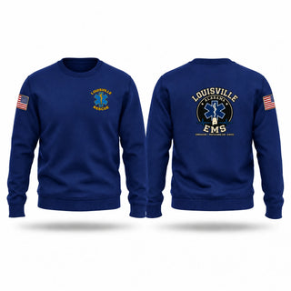 Crew Neck Sweatshirt, Louisville Rescue, EMS/EMT, Teamtime, Team time, sublimation, custom sports apparel, team uniforms, spirit wear, spiritwear, sports uniforms, custom shirts, team store, custom team store, fundraiser sports, apparel fundraiser