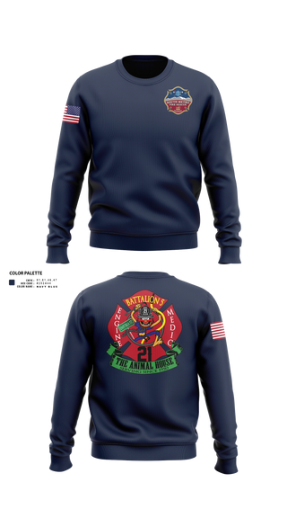 Crew Neck Sweatshirt, The animal house, Fire Department, Teamtime, Team time, sublimation, custom sports apparel, team uniforms, spirit wear, spiritwear, sports uniforms, custom shirts, team store, custom team store, fundraiser sports, apparel fundraiser