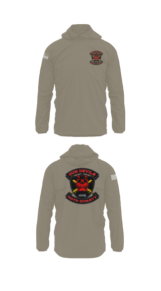 Windbreaker, HHB 40th DIVARTY, Army, Teamtime, Team time, sublimation, custom sports apparel, team uniforms, spirit wear, spiritwear, sports uniforms, custom shirts, team store, custom team store, fundraiser sports, apparel fundraiser