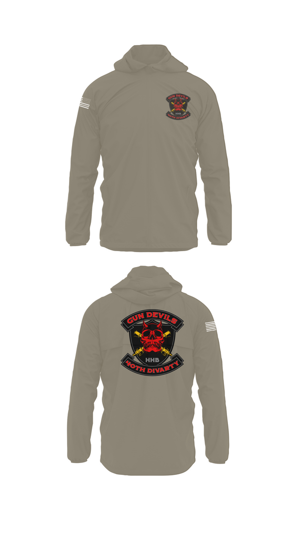Windbreaker, HHB 40th DIVARTY, Army, Teamtime, Team time, sublimation, custom sports apparel, team uniforms, spirit wear, spiritwear, sports uniforms, custom shirts, team store, custom team store, fundraiser sports, apparel fundraiser