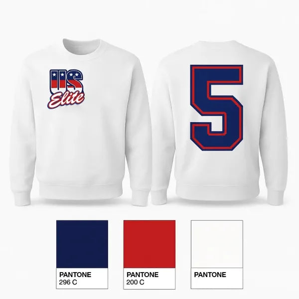 Crew Neck Sweatshirt, U S Elite, Baseball, Teamtime, Team time, sublimation, custom sports apparel, team uniforms, spirit wear, spiritwear, sports uniforms, custom shirts, team store, custom team store, fundraiser sports, apparel fundraiser