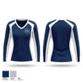 ST J Baseball Women's Long Sleeve V-neck Shirt - 1