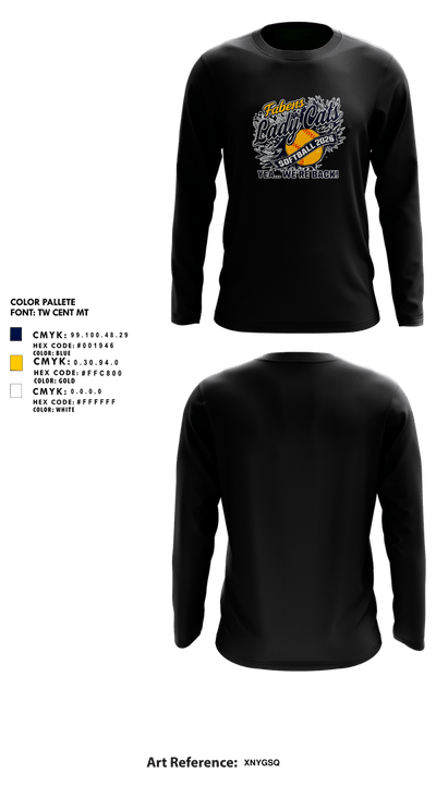 Fabens Wildcats Softball 84578924 Long Sleeve Performance Shirt 3