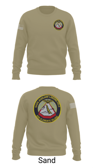 Crew Neck Sweatshirt, NAVAL AUXILIARY LANDING FIELD SAN CLEMENTE ISLAND, Navy, Teamtime, Team time, sublimation, custom sports apparel, team uniforms, spirit wear, spiritwear, sports uniforms, custom shirts, team store, custom team store, fundraiser sports, apparel fundraiser